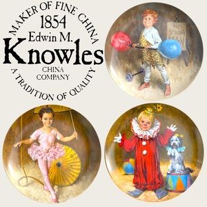 3 x Collector’s Plates: Bundle of John McClelland Children’s Circus Collection